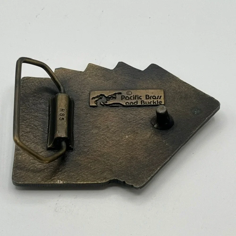 Pacific Brass and Buckle Las Vegas Nevada Royal Flush Poker Belt Buckle RS5